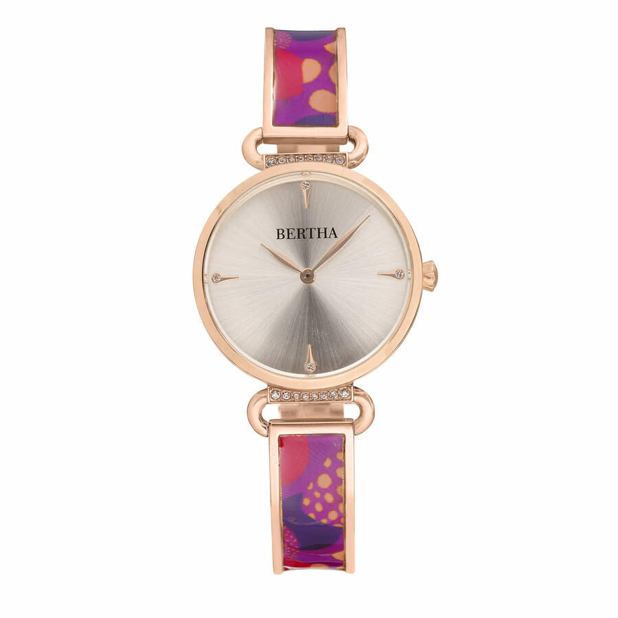 Bertha Katherine Quartz Crystal Rose Gold Dial Ladies Watch BTHBS1305