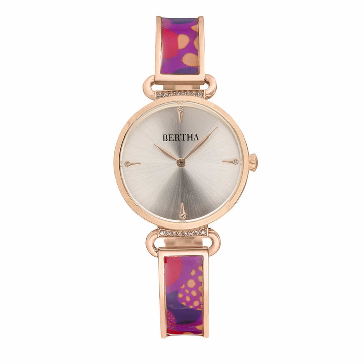 Photo: Bertha Katherine Quartz Crystal Rose Gold Dial Ladies Watch BTHBS1305