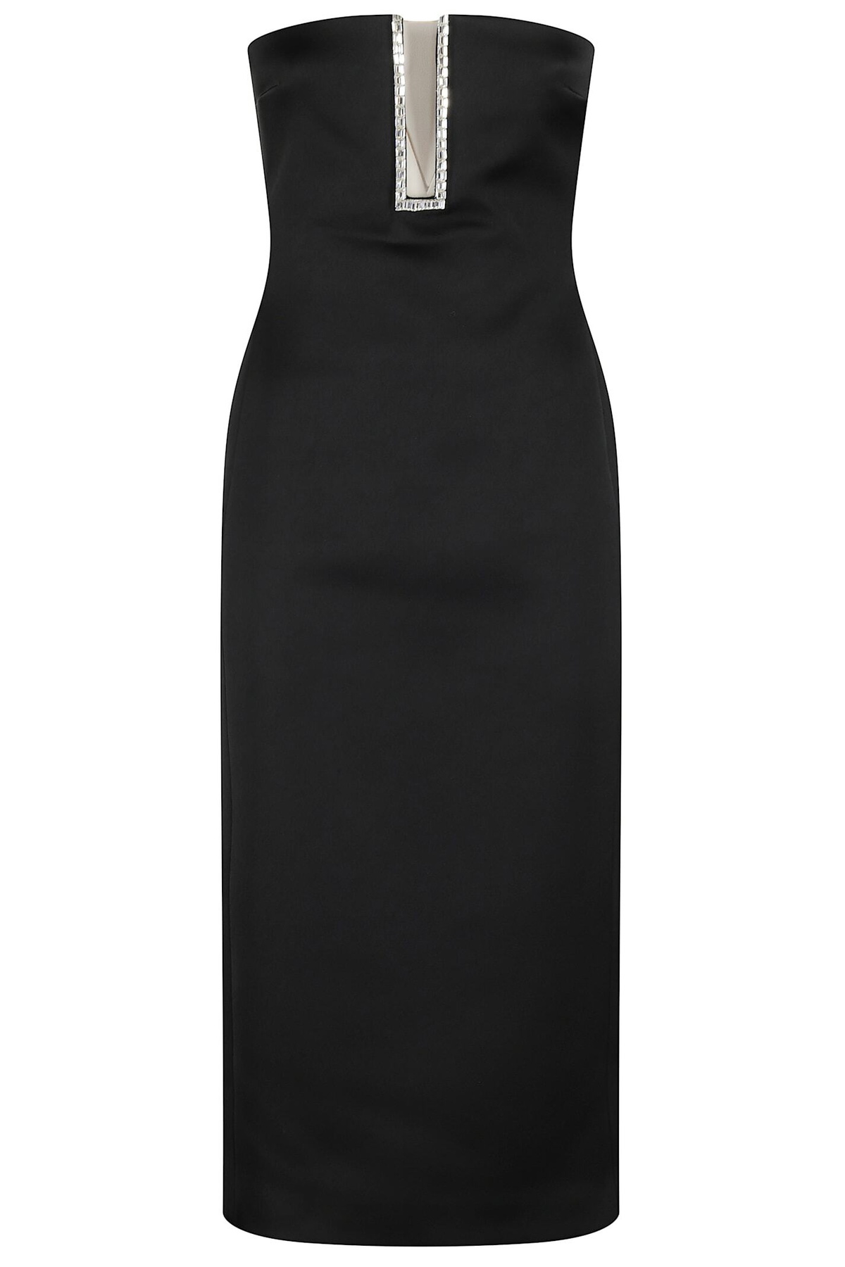 David Koma Crystal Claw Embr Detail Asymmetric Gown David Koma