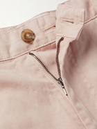 TOD'S - Garment-Dyed Cotton and Linen-Blend Trousers - Pink