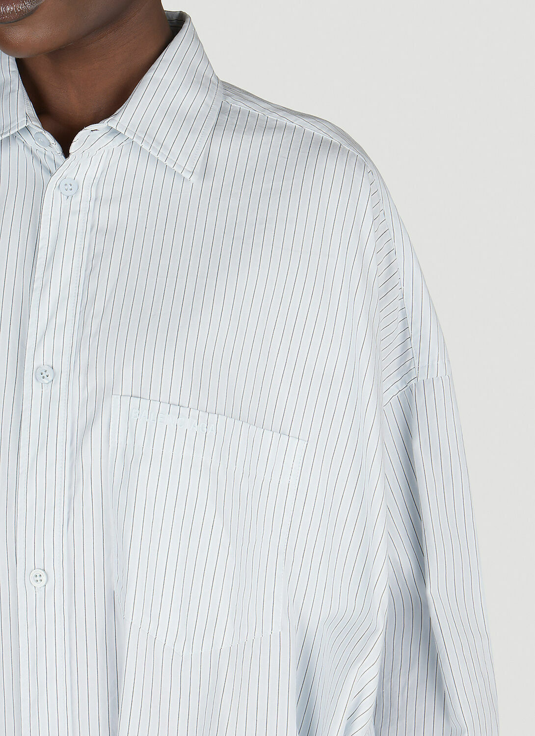 Balenciaga Double Pin-Stripe Shirt