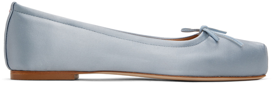 Aeyde Blue Gabriella Ballerina Flats Aeyde