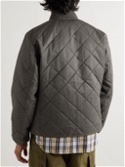 RRL - Coalville Quilted Recycled Shell Bomber Jacket - Gray