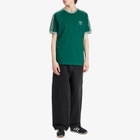 Adidas 3-Stripes T-Shirt in Collegiate Green