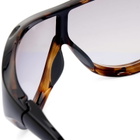 Le Specs x No Problemo Iris Sunglasses in Black/Tort/Smoke Grad 