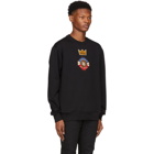 Dolce and Gabbana Black Small Crown Sweatshirt