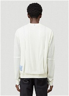 Breathe UV Pointelle Sweater in White