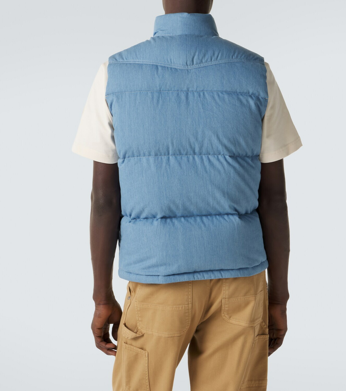 Moncler Ervional denim down vest