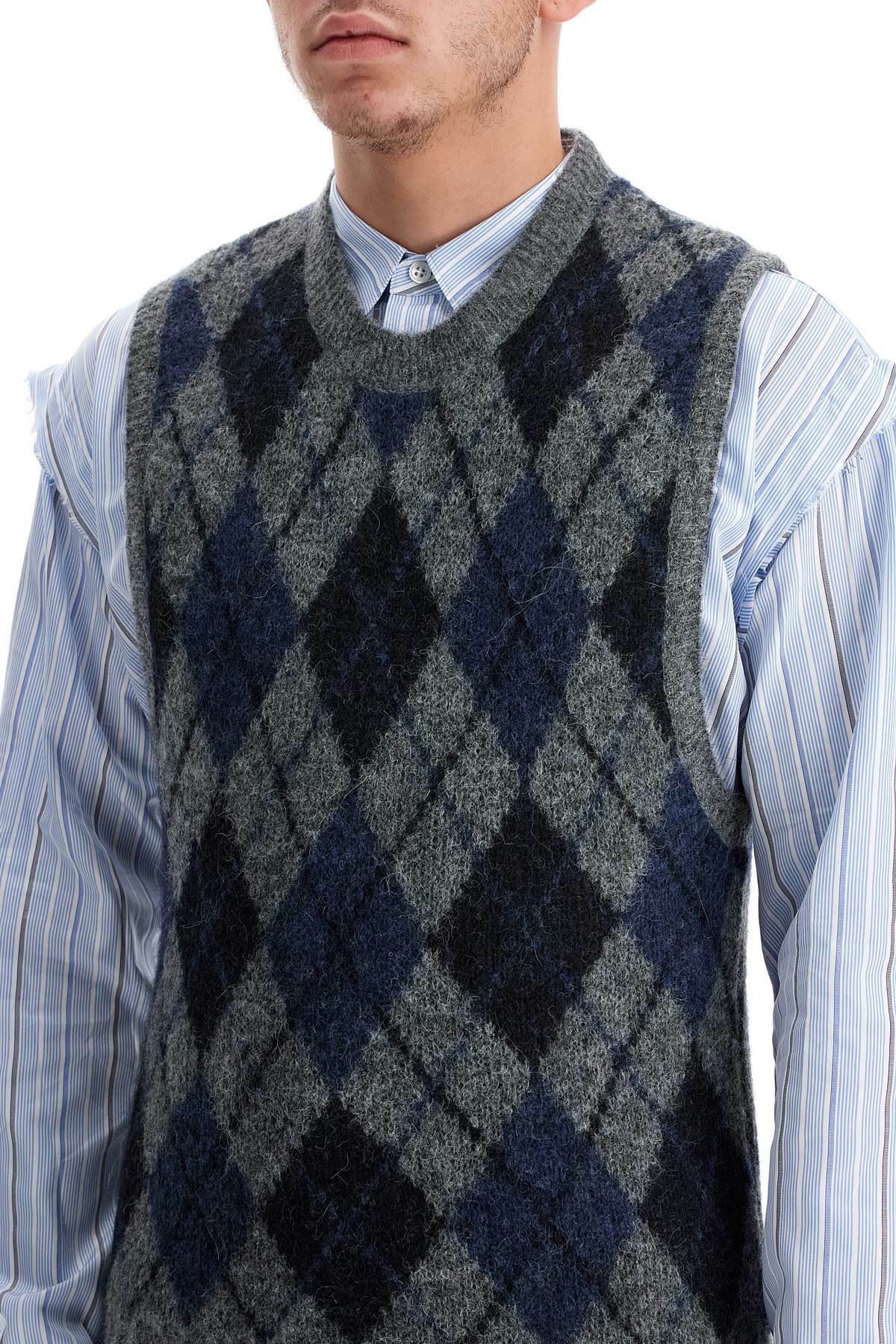 Mohair knit ARGYLE Our legacy風｜メンズ