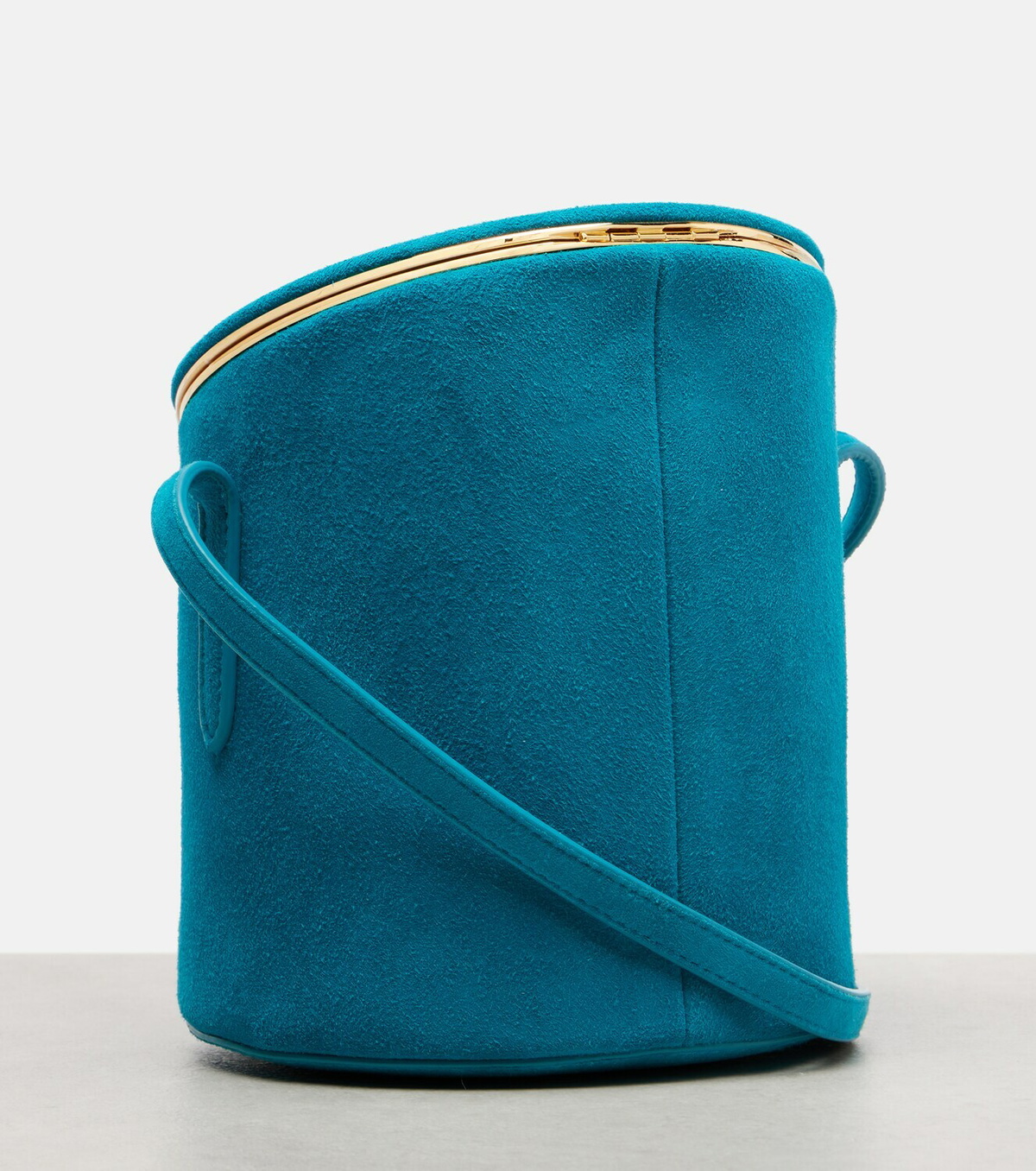 Alaïa La Canette Small suede bucket bag