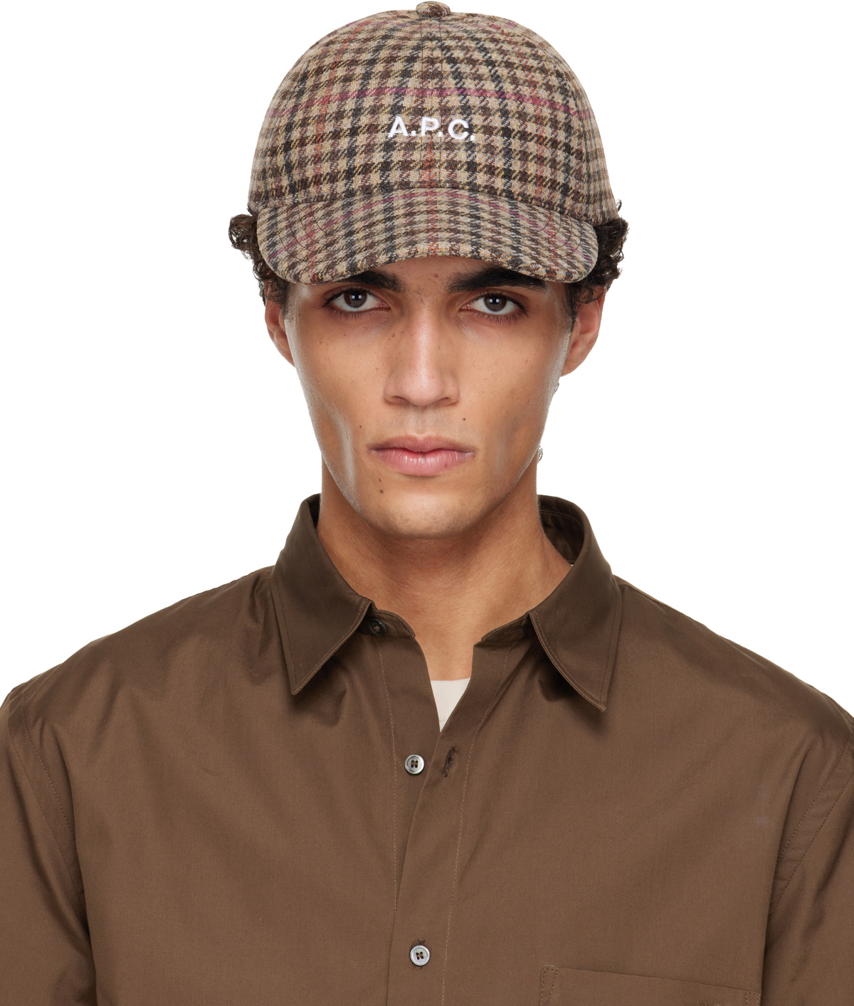 A.P.C. Beige Charlie Baseball Cap