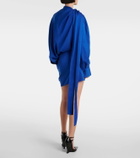 Ferragamo Asymmetric draped minidress