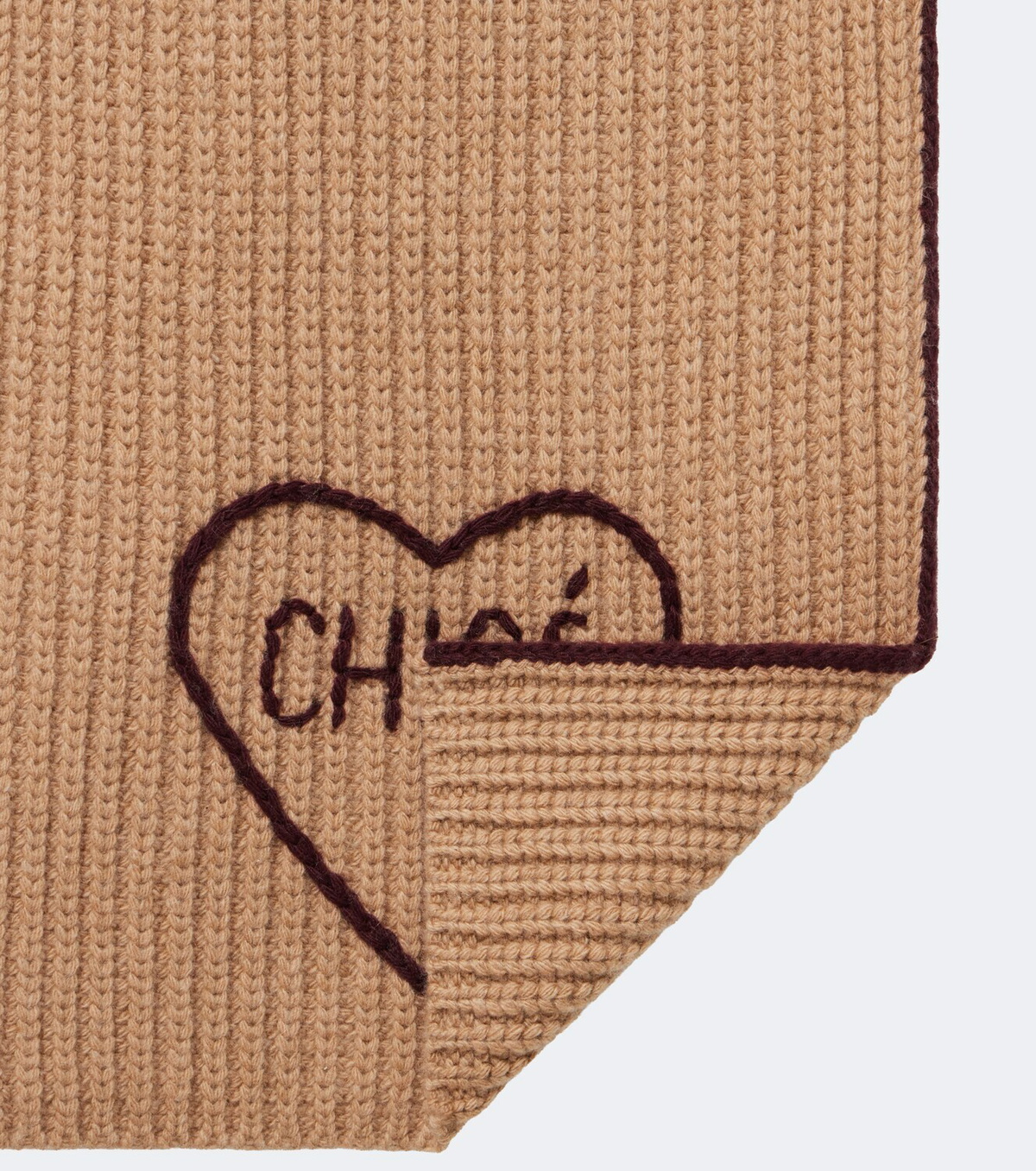 Chloé Chloé Encœur wool and cashmere scarf