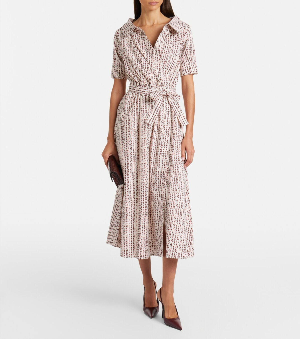 Altuzarra Lydia printed cotton-blend wrap dress