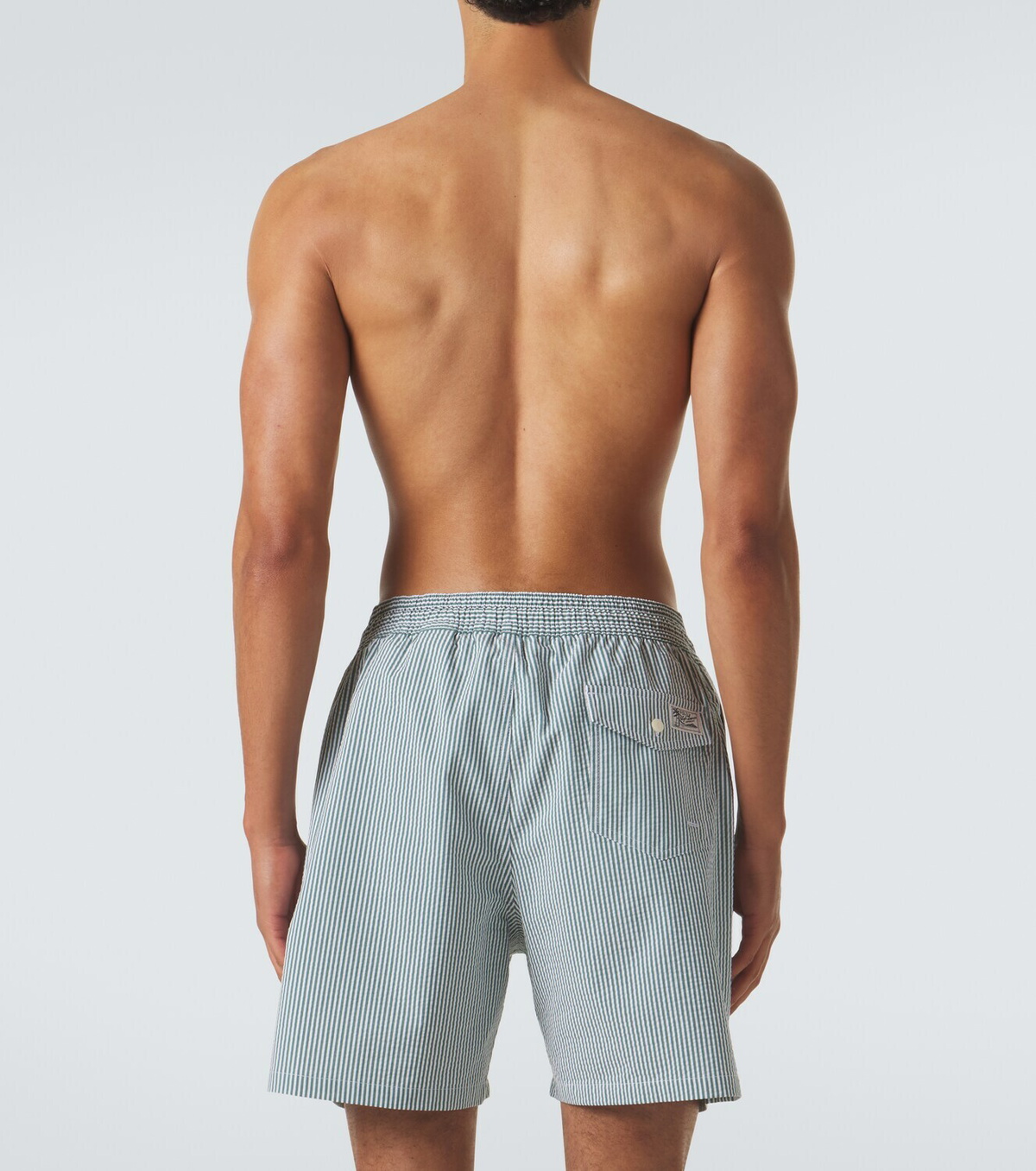 Polo Ralph Lauren Traveler striped seersucker swim trunks
