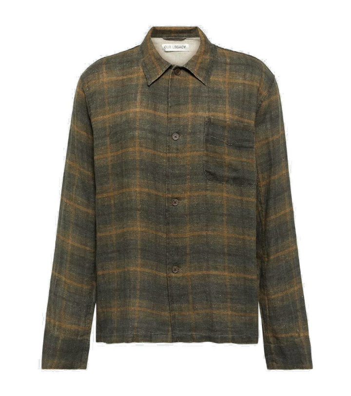 Photo: Our Legacy Box checked linen shirt