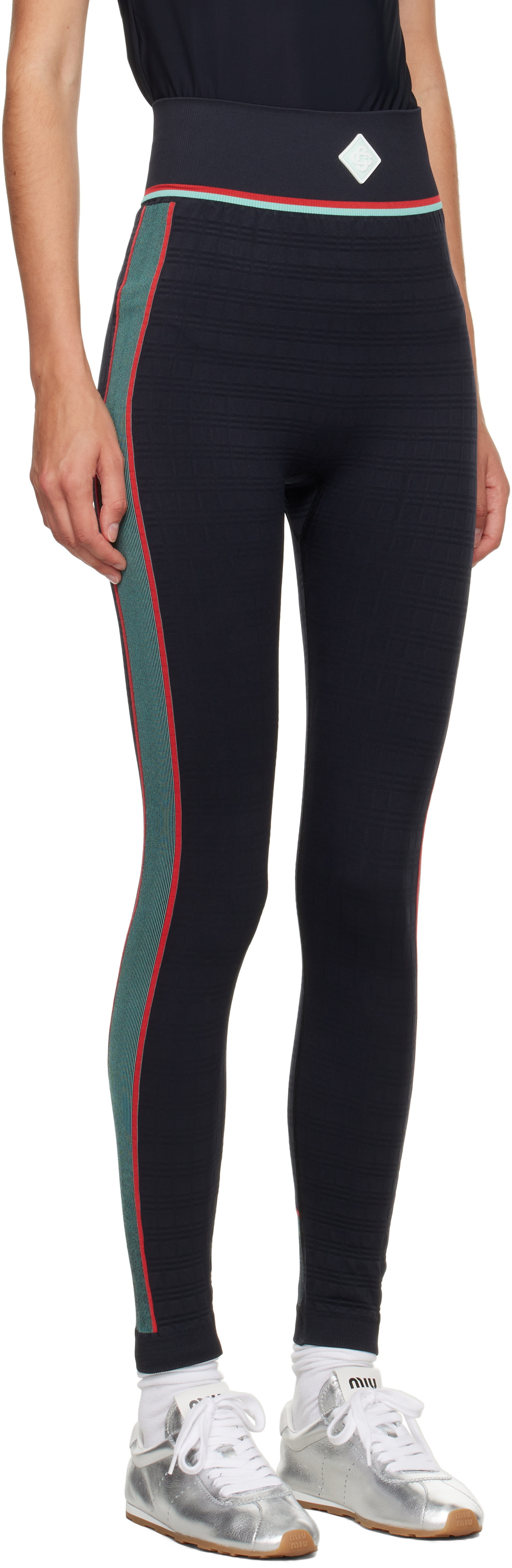 Casablanca Black Seamless Sport Leggings