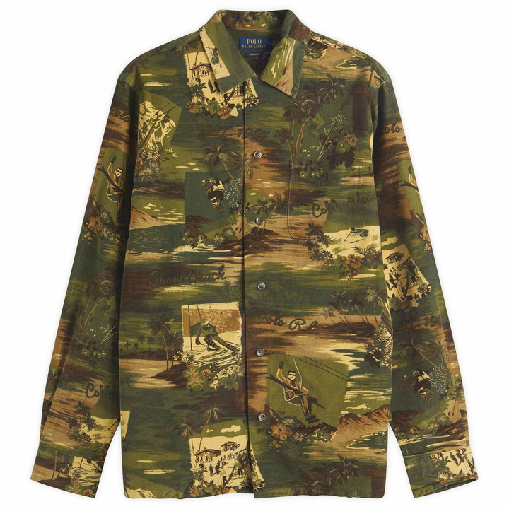 Photo: Polo Ralph Lauren Men's Ski Camo Corduroy Sports Shirt in 6612 Camo Ski Scenic