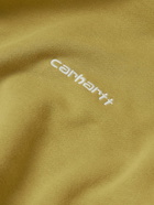 Carhartt WIP - Logo-Embroidered Cotton-Blend Jersey Hoodie - Green