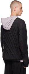 Kiko Kostadinov Black & Purple Knox Hoodie
