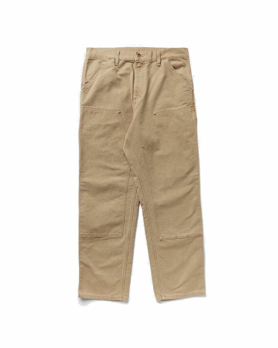 Photo: Carhartt Wip Double Knee Pant Beige - Mens - Casual Pants