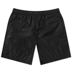 Moncler Men's Badge Logo Swim Short in Black