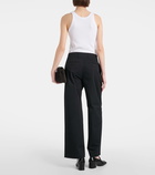 Toteme Cotton twill wide-leg pants