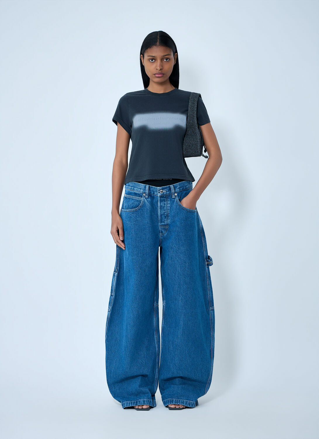 Alexander Wang Logo Motif Denim Jeans