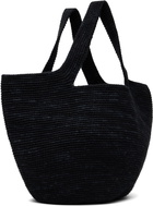 Lauren Manoogian Black Crochet Bowl Tote