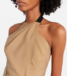 Max Mara Nuraghe halterneck wool and silk vest