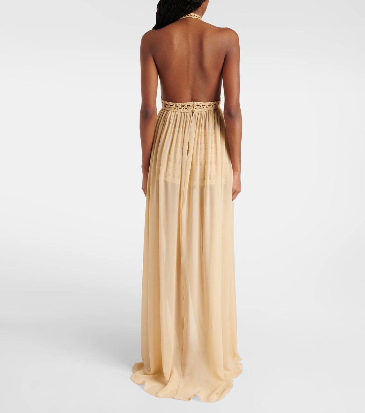 chinese dress ladies Silk Long Dress  ELIE SAAB