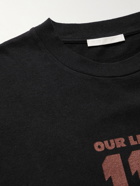 Our Legacy - 118 Second Läder Logo-Print Cotton-Jersey T-Shirt - Black