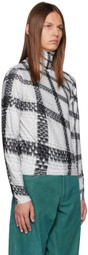 Bianca Saunders Gray Printed Turtleneck