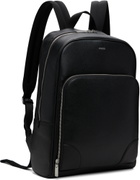 Hugo Black Logo Trims Backpack