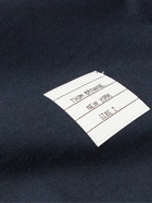 Thom Browne - Slim-Fit Grosgrain-Trimmed Cotton-Jersey T-Shirt - Blue