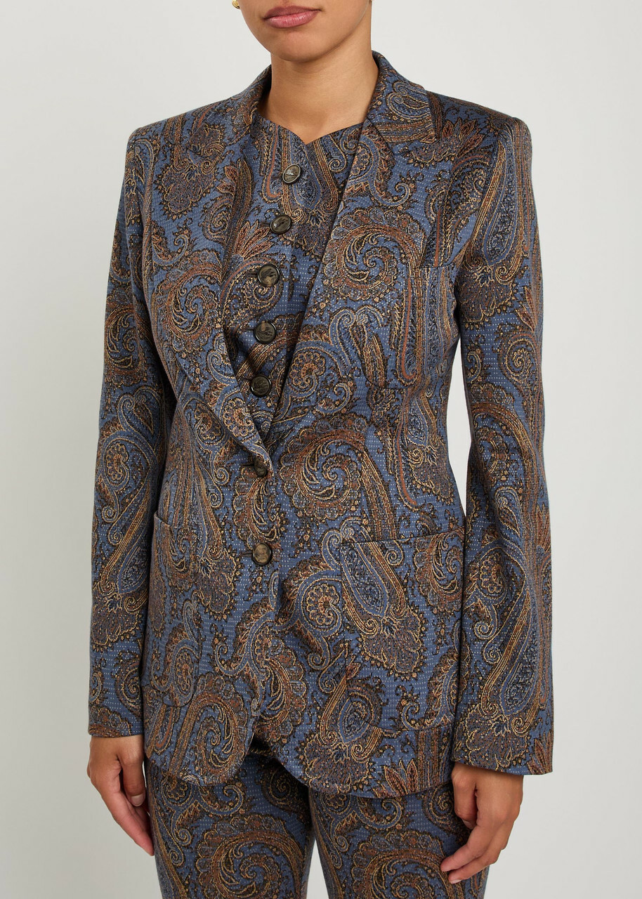 Etro Paisley-jacquard Blazer Multicoloured