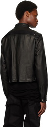 Rick Owens Black Alice Leather Jacket