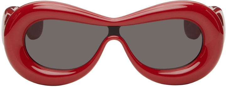 Photo: LOEWE Red Inflated Mask Sunglasses