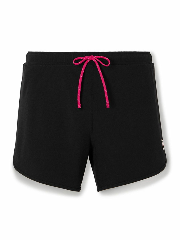 Photo: DISTRICT VISION - 5" Straight-Leg Logo-Print Stretch-Jersey Running Shorts - Black