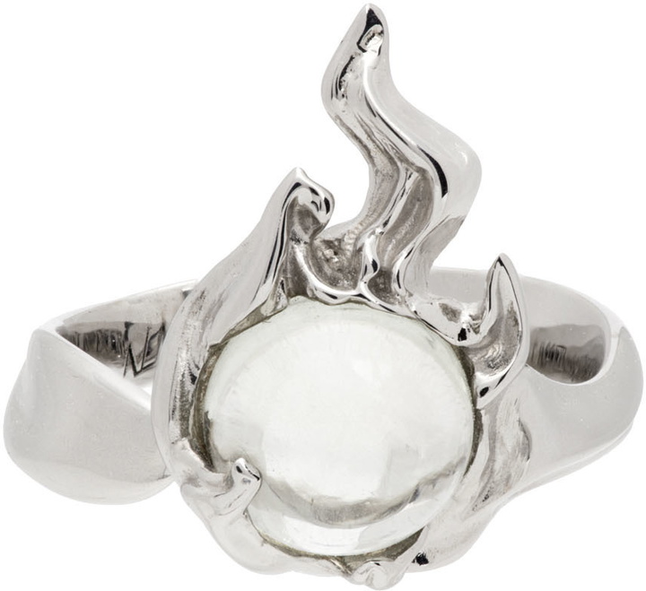 Photo: Alan Crocetti Silver & Green Ember Ring