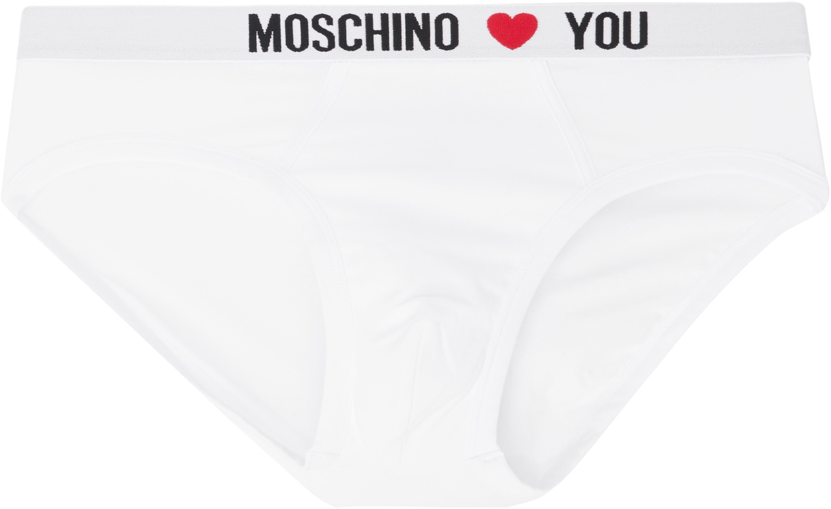 Moschino White Cotton Briefs main image 0