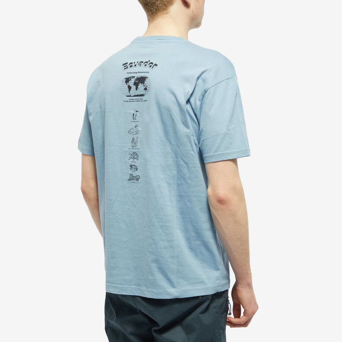 Napapijri Men's Logo T-Shirt in Blue Faded Napapijri