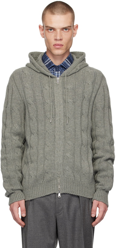 Photo: Ralph Lauren Purple Label Gray Cashmere Hoodie
