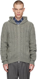 Ralph Lauren Purple Label Gray Cashmere Hoodie
