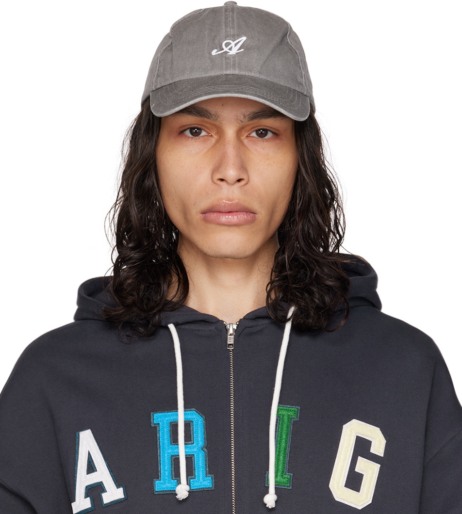 Axel Arigato Gray Washed Signature Cap Axel Arigato