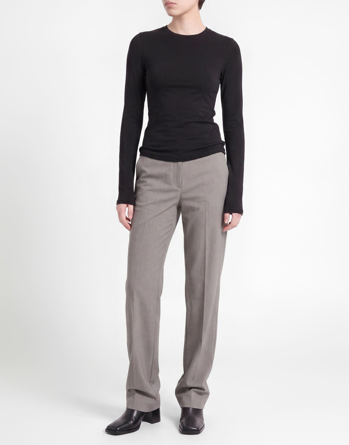 Skims Womens T-shirt in Black