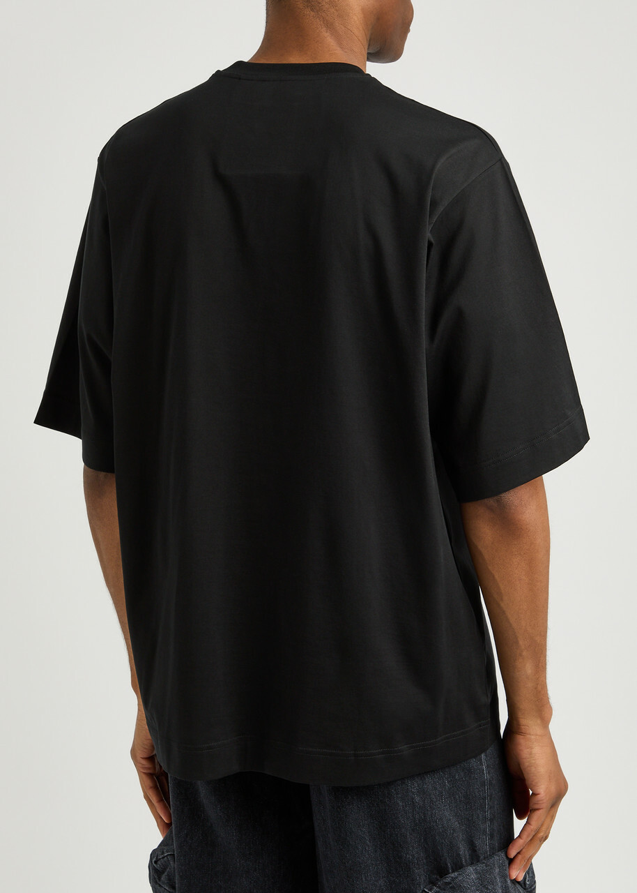 Givenchy Logo-embroidered Cotton T-shirt Black