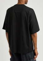 Givenchy Logo-embroidered Cotton T-shirt Black