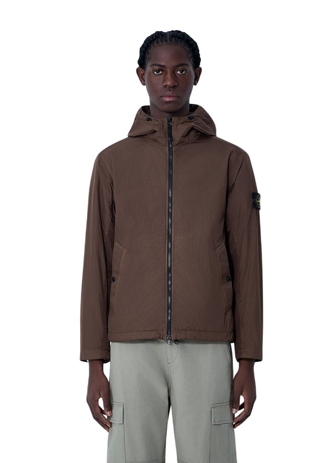Stone Island Black Supima Cotton Twill Stretch-TC Jacket Stone Island