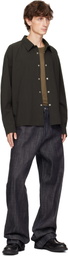 Omar Afridi Black & Khaki Philip Shirt